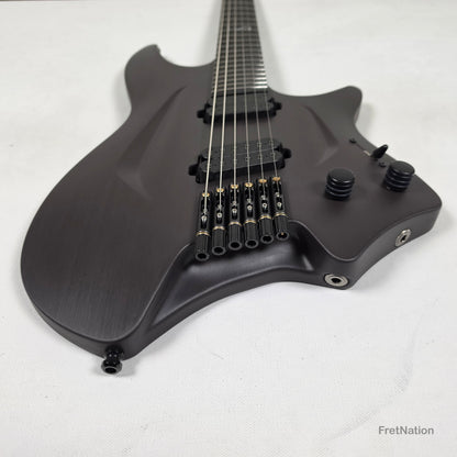 Fret Nation Aristides H/06R Raw Custom Color 6-String Headless Multi-Scale Guitar 5.56lbs #4093 - Pre-Owned