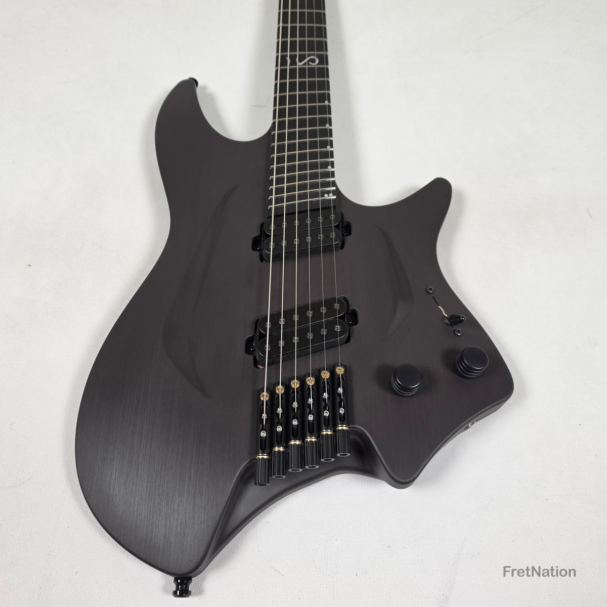 Fret Nation Aristides H/06R Raw Custom Color 6-String Headless Multi-Scale Guitar 5.56lbs #4093 - Pre-Owned