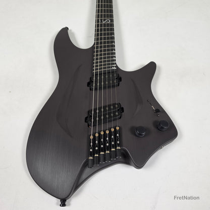 Fret Nation Aristides H/06R Raw Custom Color 6-String Headless Multi-Scale Guitar 5.56lbs #4093 - Pre-Owned
