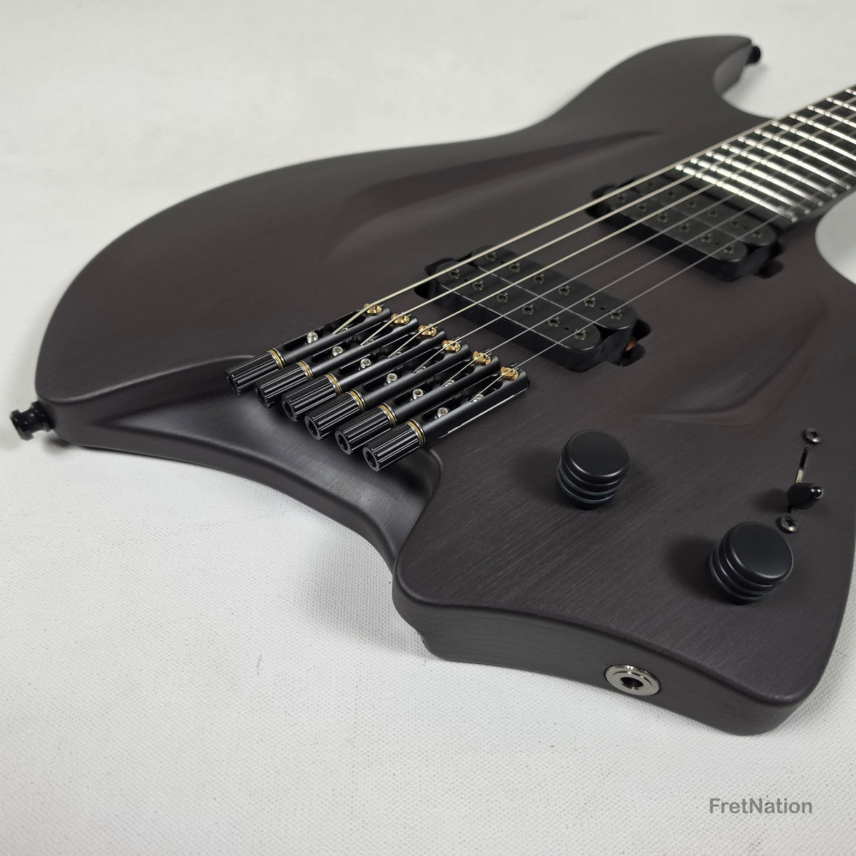 Fret Nation Aristides H/06R Raw Custom Color 6-String Headless Multi-Scale Guitar 5.56lbs #4093 - Pre-Owned
