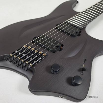 Fret Nation Aristides H/06R Raw Custom Color 6-String Headless Multi-Scale Guitar 5.56lbs #4093 - Pre-Owned