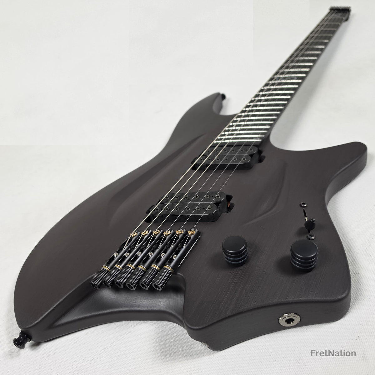 Fret Nation Aristides H/06R Raw Custom Color 6-String Headless Multi-Scale Guitar 5.56lbs #4093 - Pre-Owned