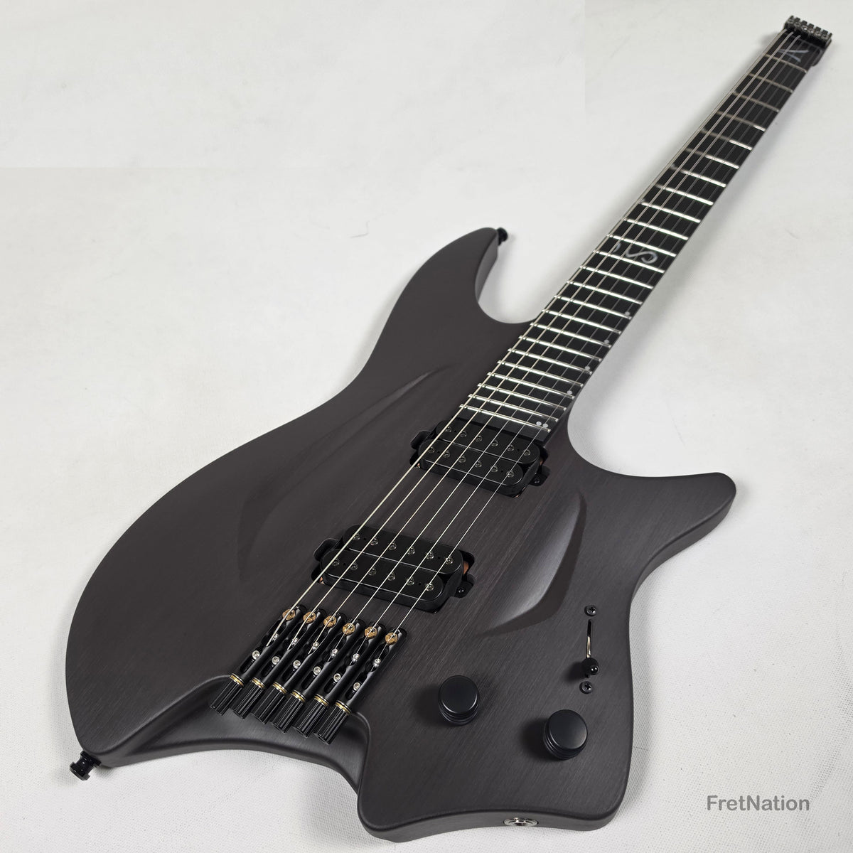 Fret Nation Aristides H/06R Raw Custom Color 6-String Headless Multi-Scale Guitar 5.56lbs #4093 - Pre-Owned