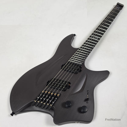 Fret Nation Aristides H/06R Raw Custom Color 6-String Headless Multi-Scale Guitar 5.56lbs #4093 - Pre-Owned