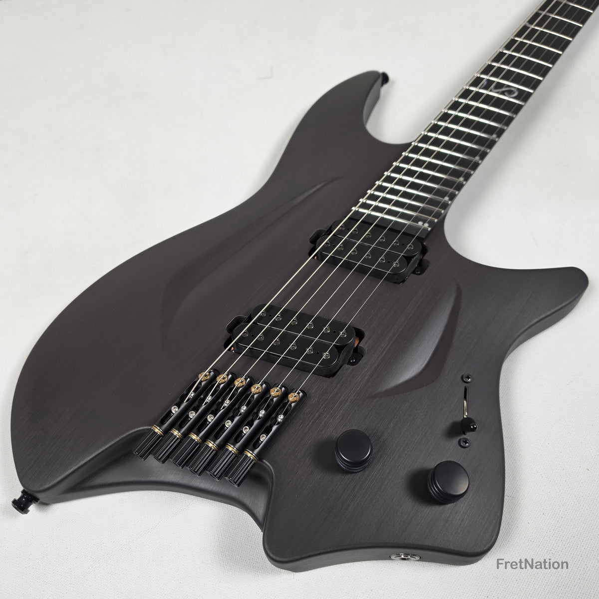 Fret Nation Aristides H/06R Raw Custom Color 6-String Headless Multi-Scale Guitar 5.56lbs #4093 - Pre-Owned