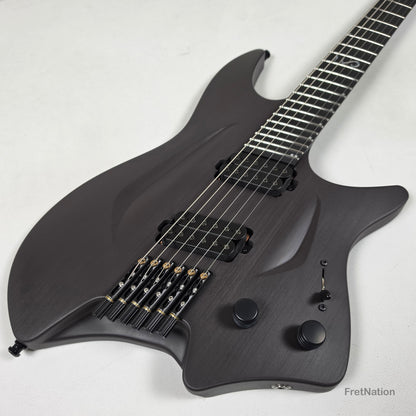 Fret Nation Aristides H/06R Raw Custom Color 6-String Headless Multi-Scale Guitar 5.56lbs #4093 - Pre-Owned