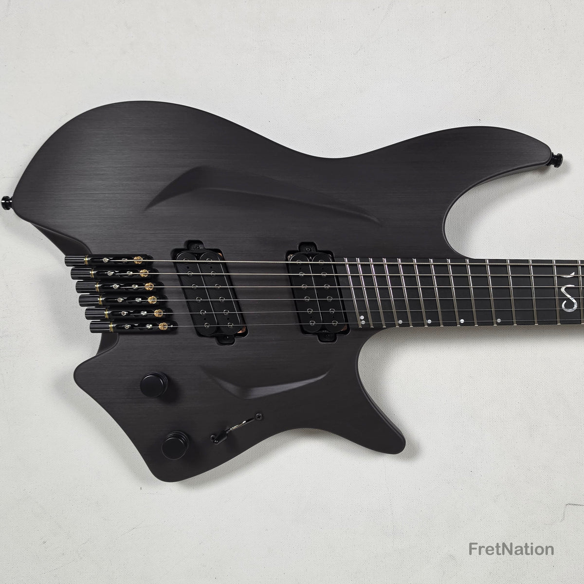 Fret Nation Aristides H/06R Raw Custom Color 6-String Headless Multi-Scale Guitar 5.56lbs #4093 - Pre-Owned