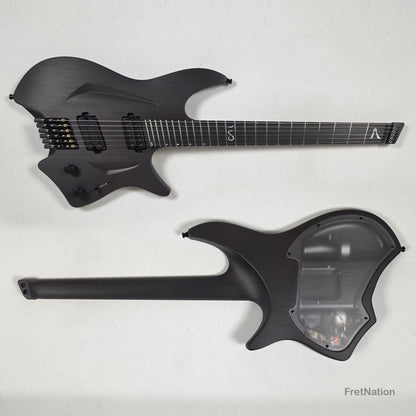 Fret Nation Aristides H/06R Raw Custom Color 6-String Headless Multi-Scale Guitar 5.56lbs #4093 - Pre-Owned