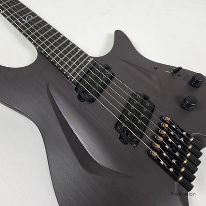 Fret Nation Aristides H/06R Raw Custom Color 6-String Headless Multi-Scale Guitar 5.50lbs #4197 - Pre-Owned