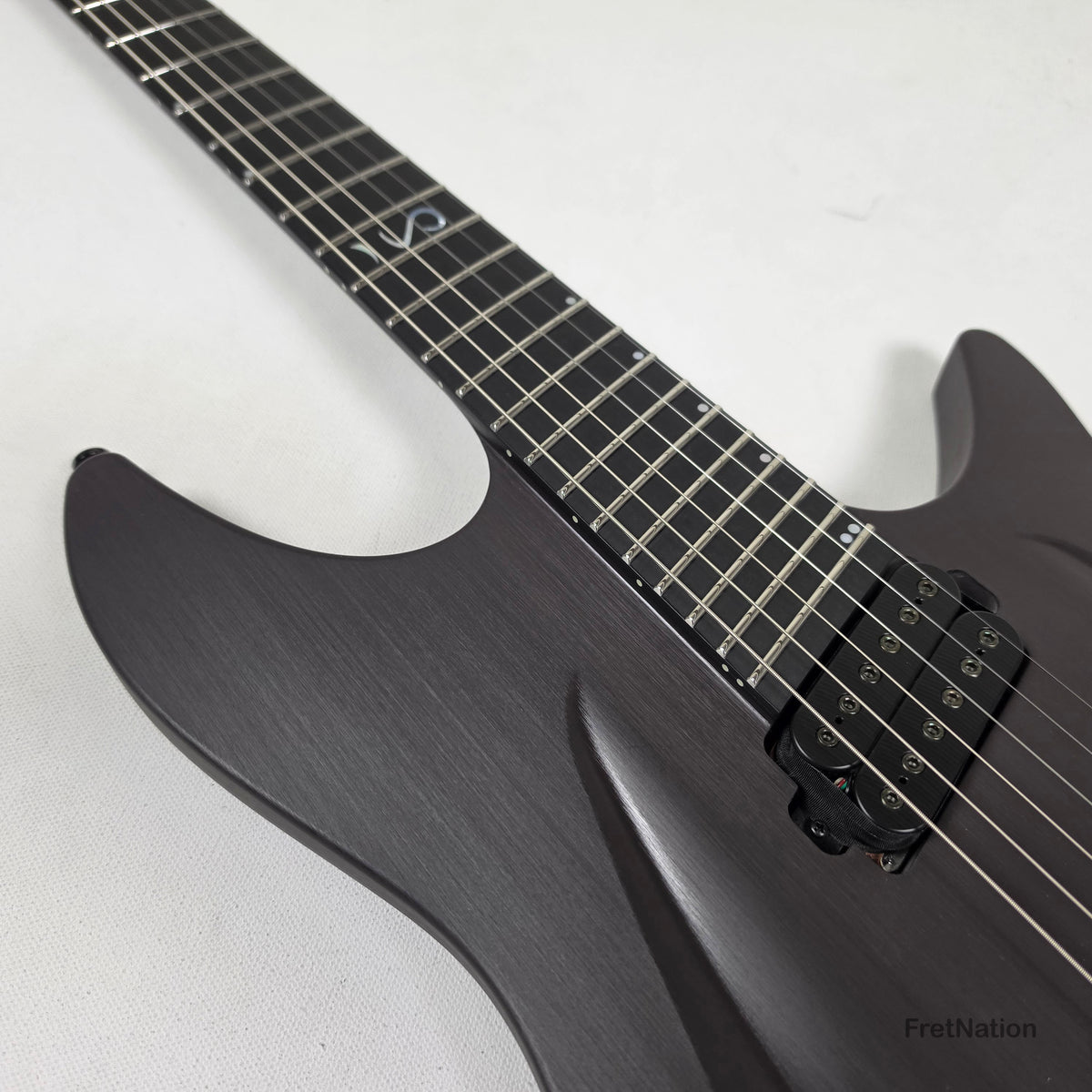 Fret Nation Aristides H/06R Raw Custom Color 6-String Headless Multi-Scale Guitar 5.50lbs #4197 - Pre-Owned