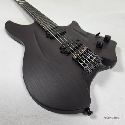 Fret Nation Aristides H/06R Raw Custom Color 6-String Headless Multi-Scale Guitar 5.50lbs #4197 - Pre-Owned