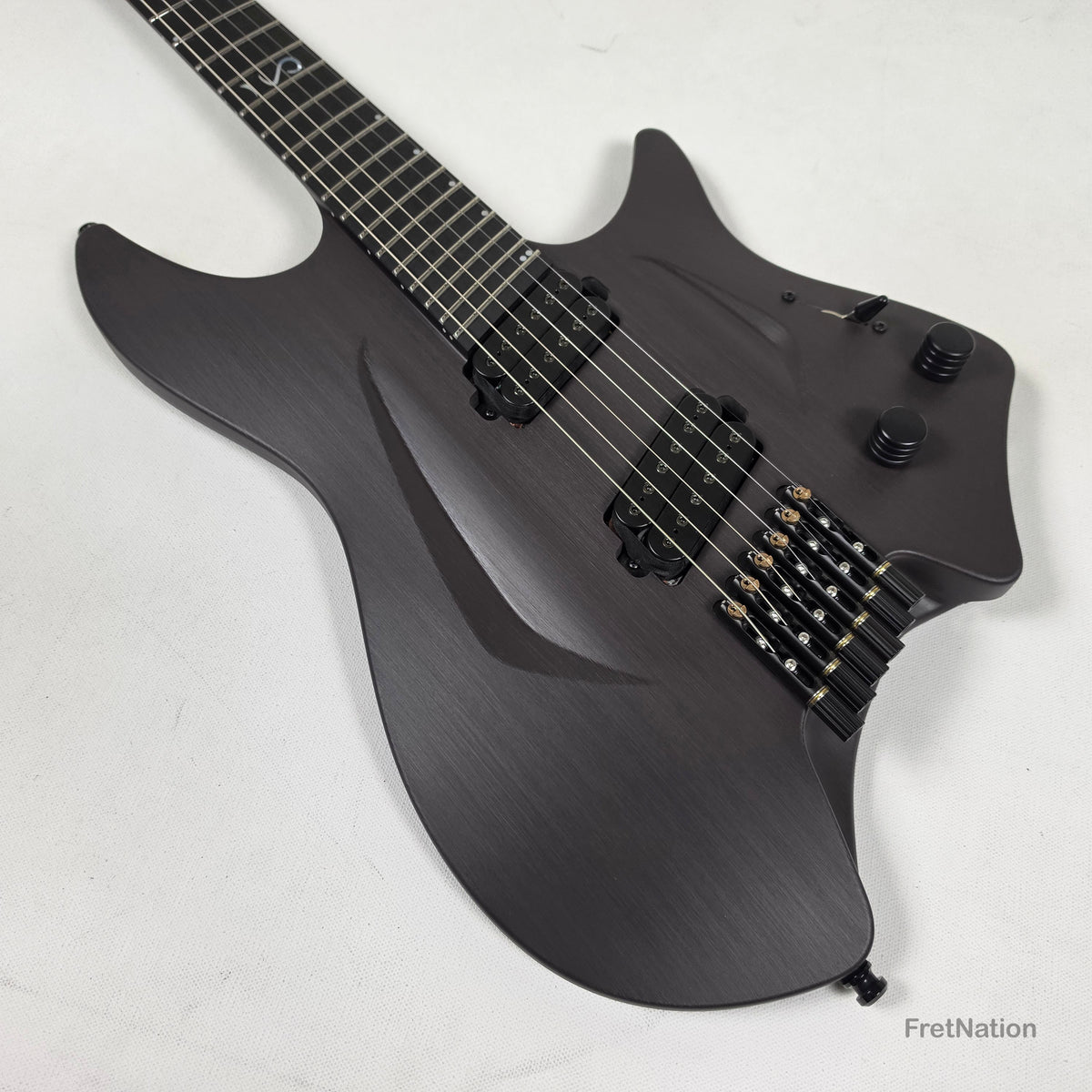 Fret Nation Aristides H/06R Raw Custom Color 6-String Headless Multi-Scale Guitar 5.50lbs #4197 - Pre-Owned