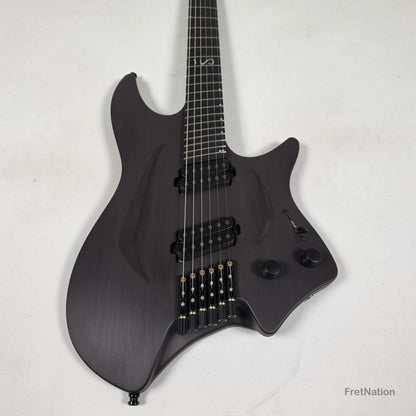 Fret Nation Aristides H/06R Raw Custom Color 6-String Headless Multi-Scale Guitar 5.50lbs #4197 - Pre-Owned