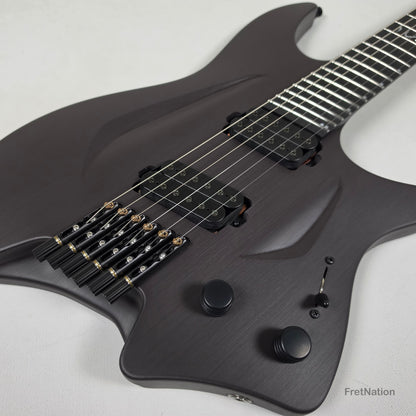 Fret Nation Aristides H/06R Raw Custom Color 6-String Headless Multi-Scale Guitar 5.50lbs #4197 - Pre-Owned