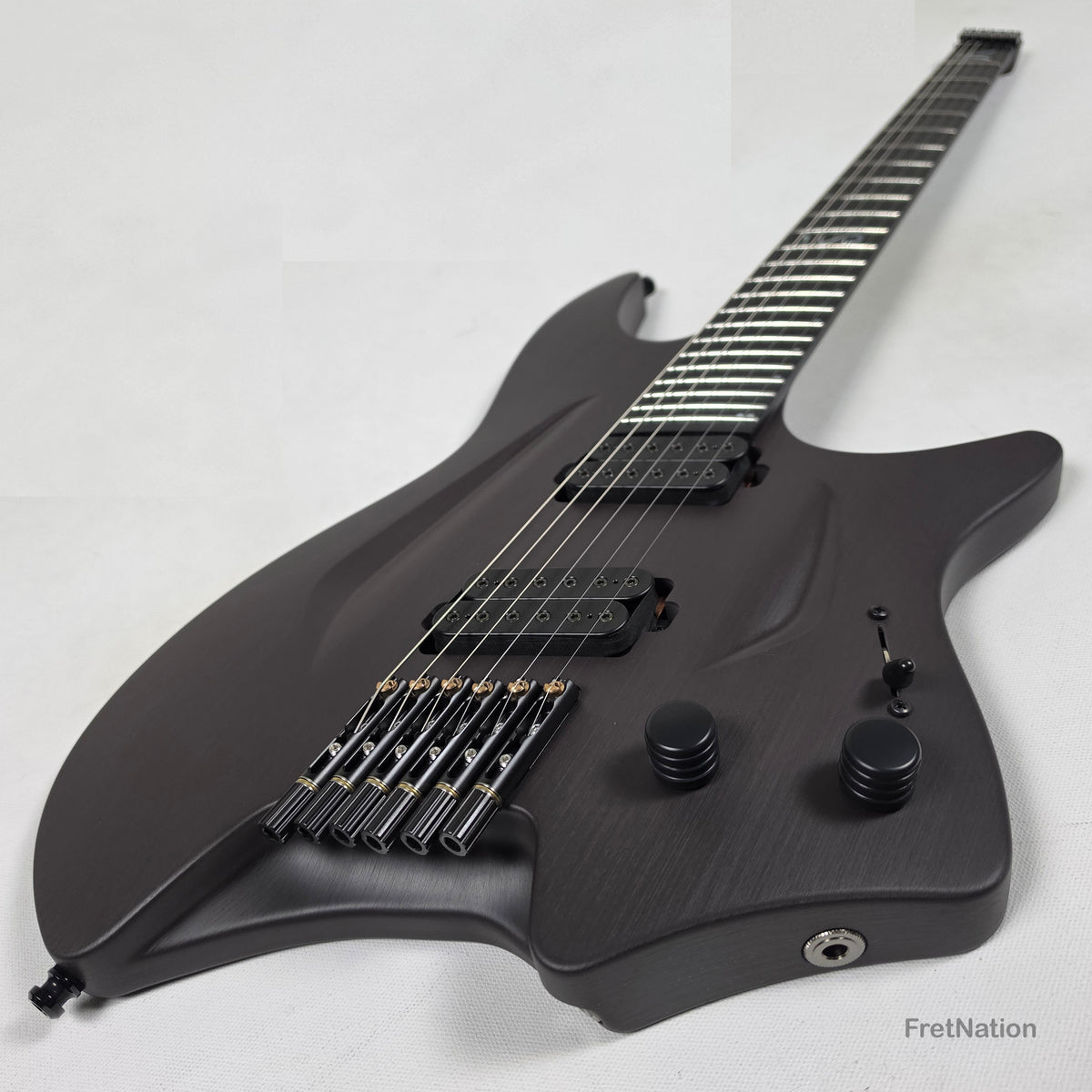 Fret Nation Aristides H/06R Raw Custom Color 6-String Headless Multi-Scale Guitar 5.50lbs #4197 - Pre-Owned