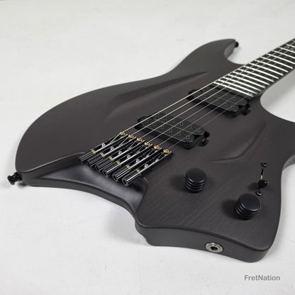 Fret Nation Aristides H/06R Raw Custom Color 6-String Headless Multi-Scale Guitar 5.50lbs #4197 - Pre-Owned