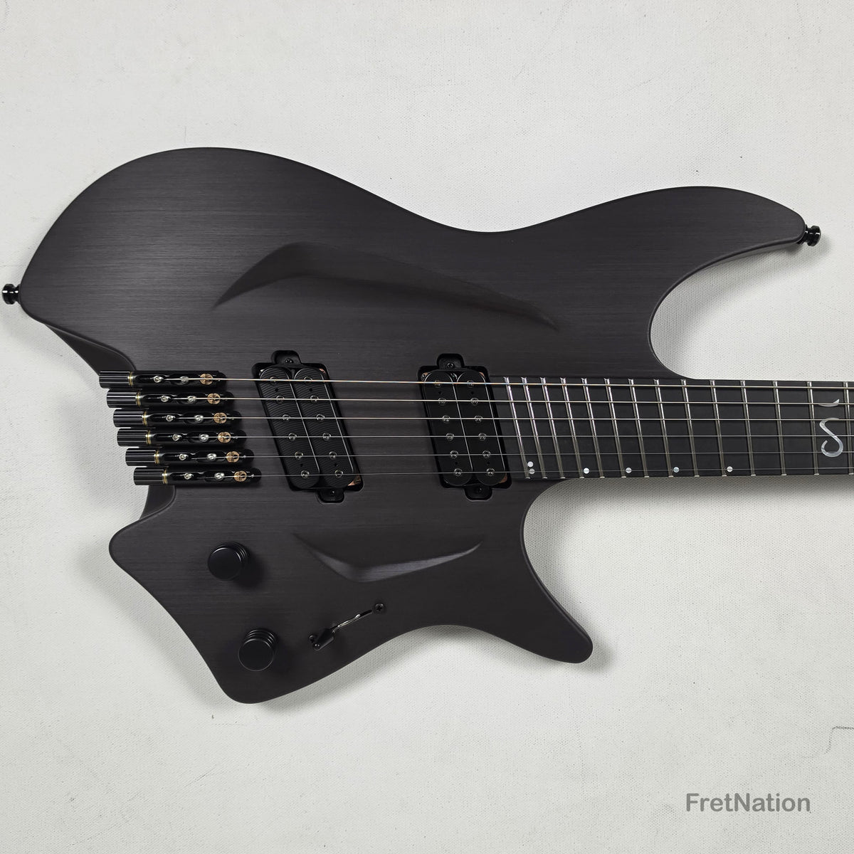 Fret Nation Aristides H/06R Raw Custom Color 6-String Headless Multi-Scale Guitar 5.50lbs #4197 - Pre-Owned
