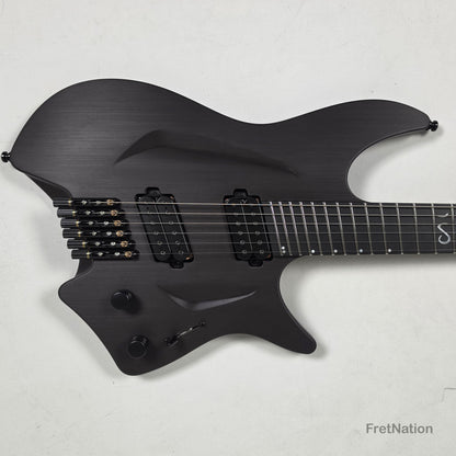 Fret Nation Aristides H/06R Raw Custom Color 6-String Headless Multi-Scale Guitar 5.50lbs #4197 - Pre-Owned