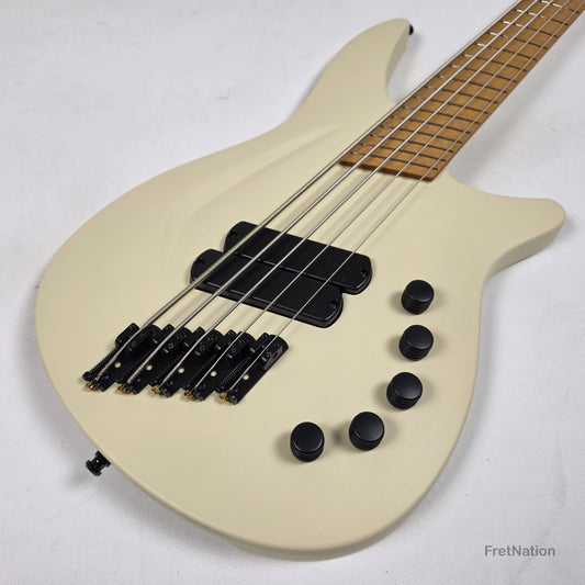 Fret Nation Aristides S/B5R 5-String Multi-Scale Bass Raw Desert Tan - 9.82lbs #3538 Pre-Owned
