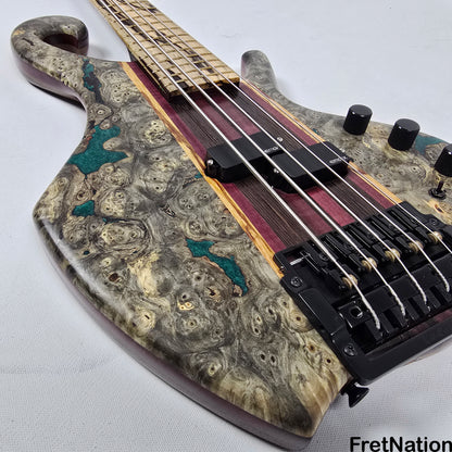 Fret Nation Beardly Custom 5-String 36" Scale Bass Kahler Tremolo #3.25.24 10.88lbs Pre-Owned