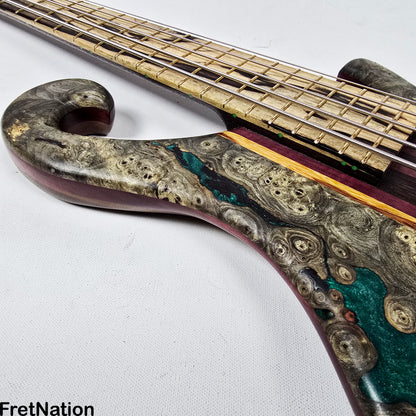 Fret Nation Beardly Custom 5-String 36" Scale Bass Kahler Tremolo #3.25.24 10.88lbs Pre-Owned