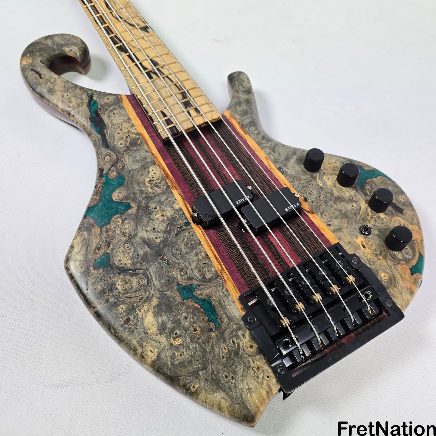 Fret Nation Beardly Custom 5-String 36" Scale Bass Kahler Tremolo #3.25.24 10.88lbs Pre-Owned