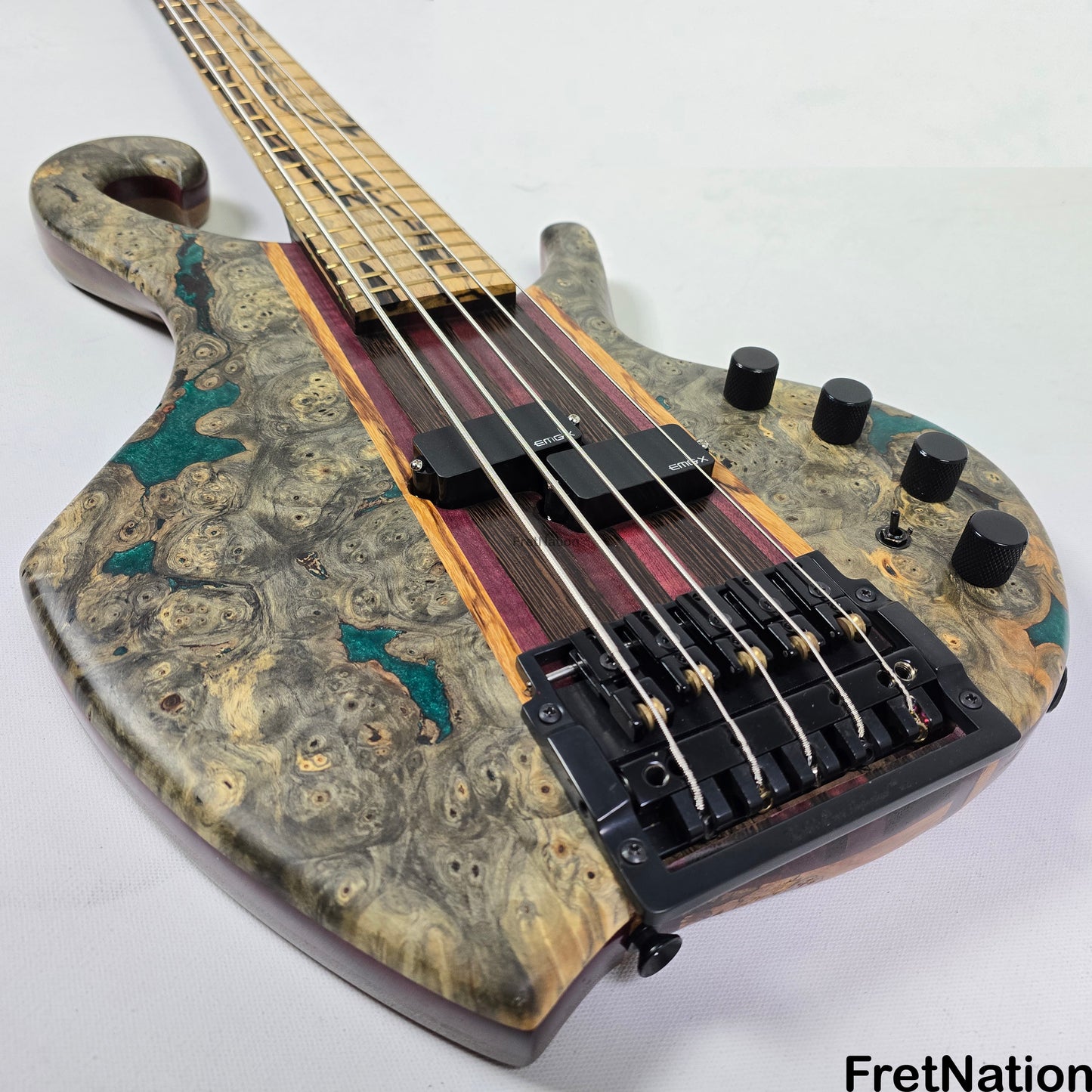 Fret Nation Beardly Custom 5-String 36" Scale Bass Kahler Tremolo #3.25.24 10.88lbs Pre-Owned