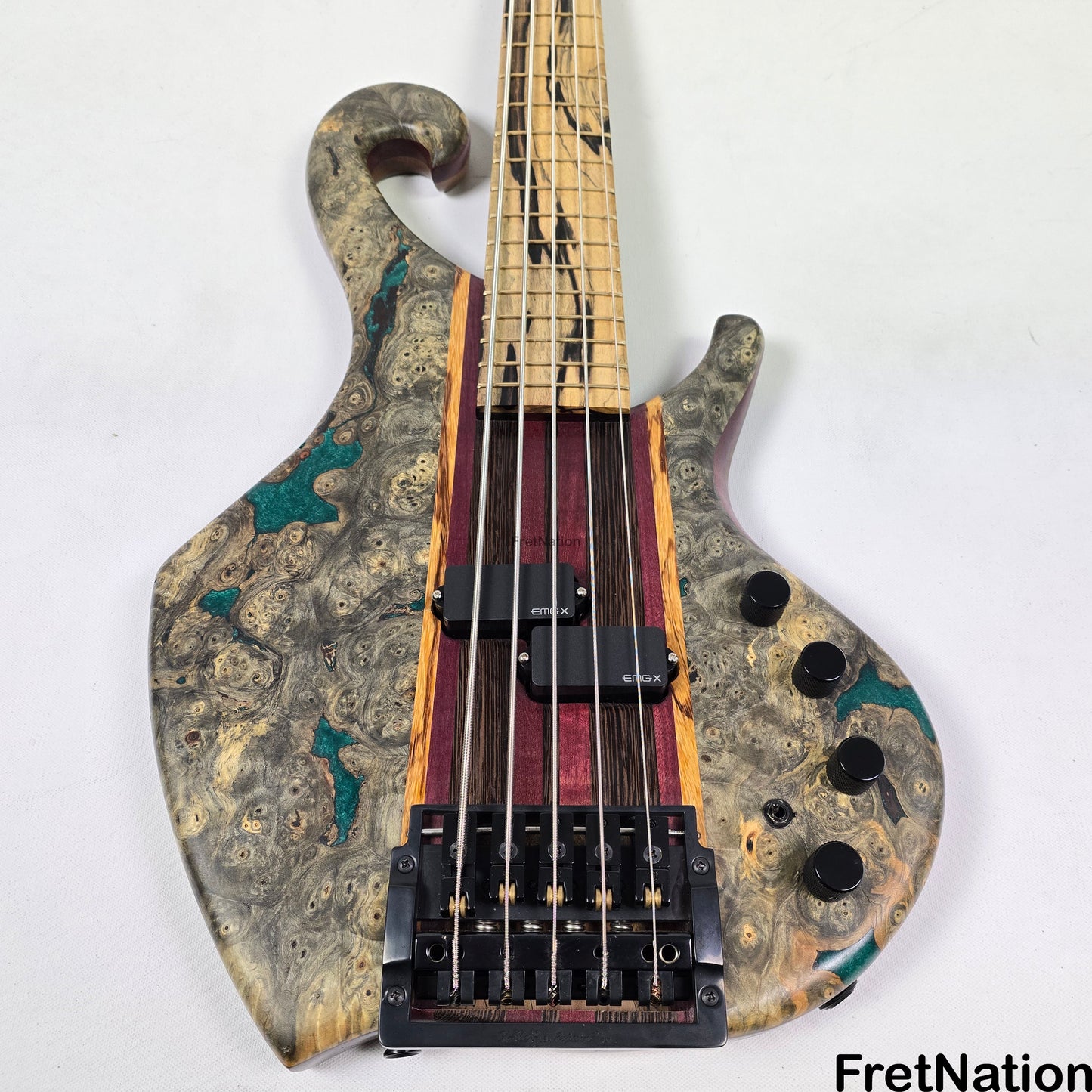 Fret Nation Beardly Custom 5-String 36" Scale Bass Kahler Tremolo #3.25.24 10.88lbs Pre-Owned