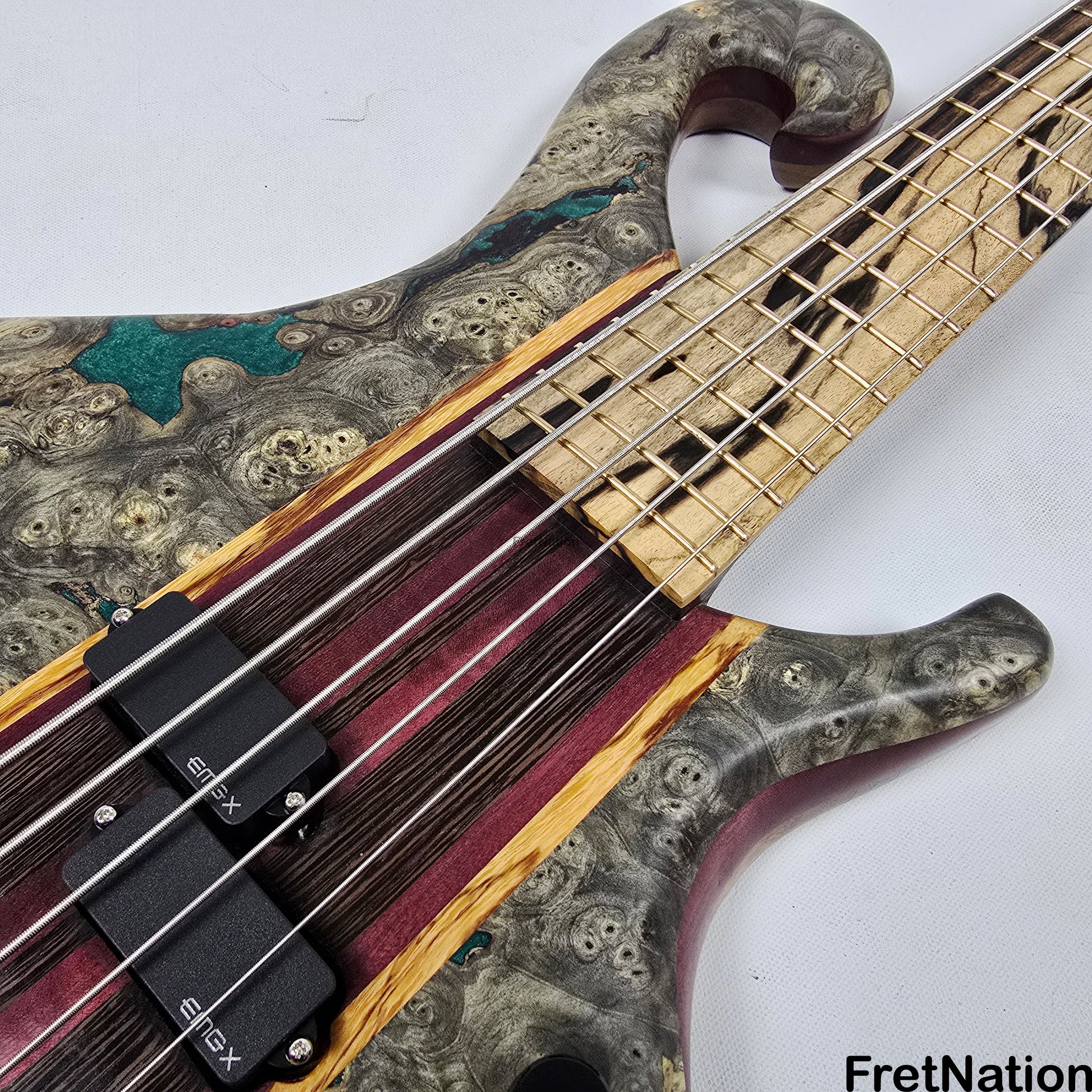 Fret Nation Beardly Custom 5-String 36" Scale Bass Kahler Tremolo #3.25.24 10.88lbs Pre-Owned