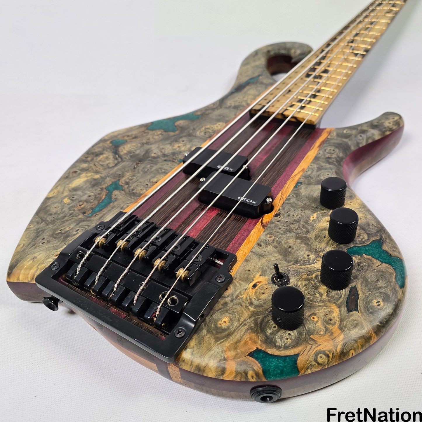 Fret Nation Beardly Custom 5-String 36" Scale Bass Kahler Tremolo #3.25.24 10.88lbs Pre-Owned