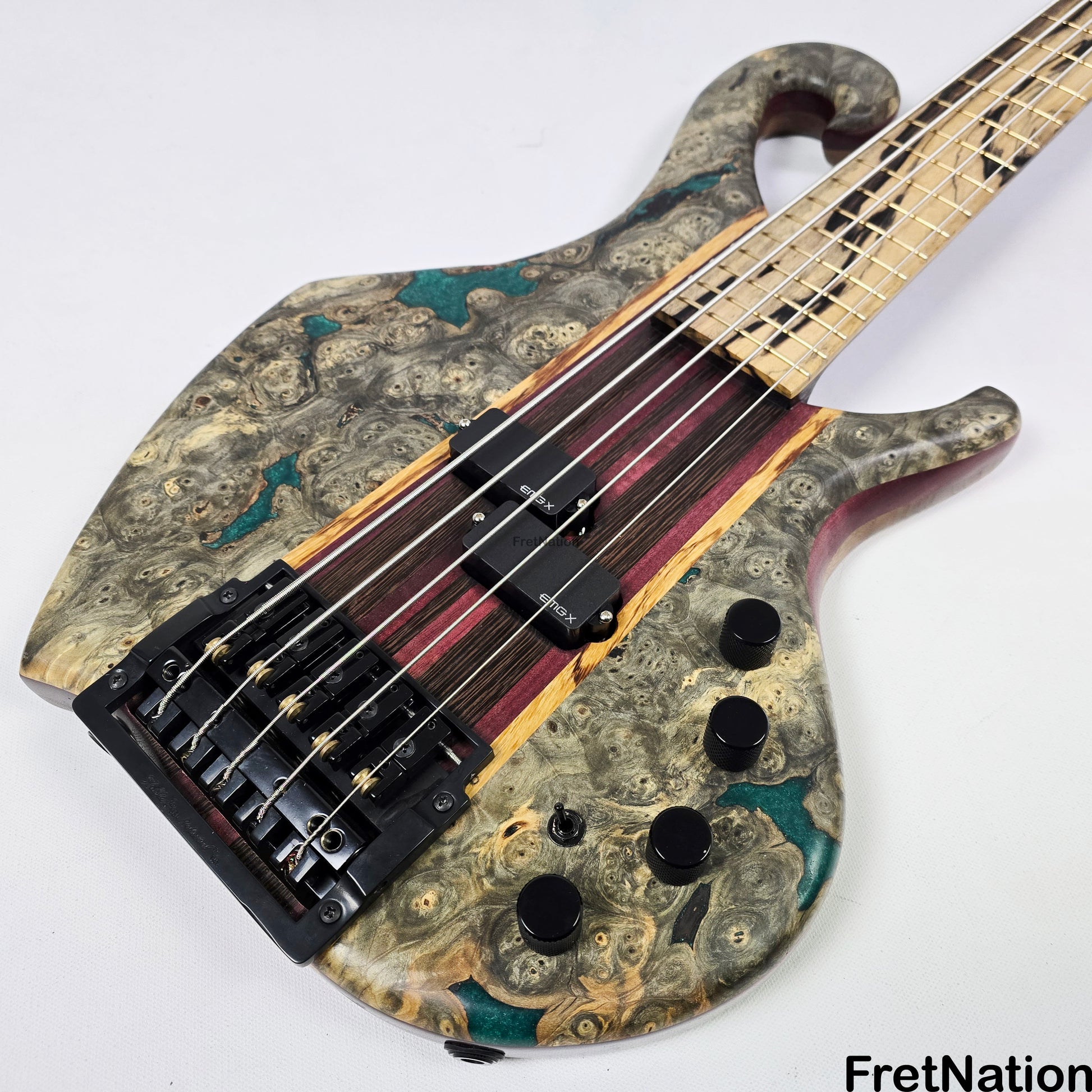 Fret Nation Beardly Custom 5-String 36" Scale Bass Kahler Tremolo #3.25.24 10.88lbs Pre-Owned