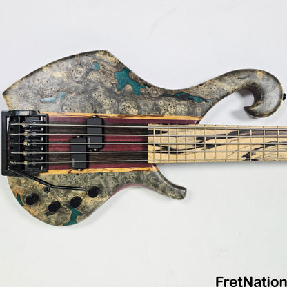 Fret Nation Beardly Custom 5-String 36" Scale Bass Kahler Tremolo #3.25.24 10.88lbs Pre-Owned