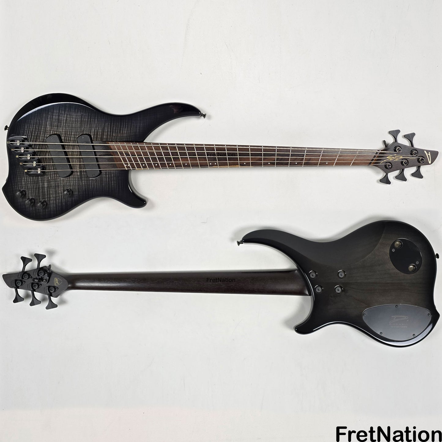 Fret Nation Dingwall Afterburner 1 5-String Bass Flame Blackburst AB1 #5262 - 9lbs Pre-Owned