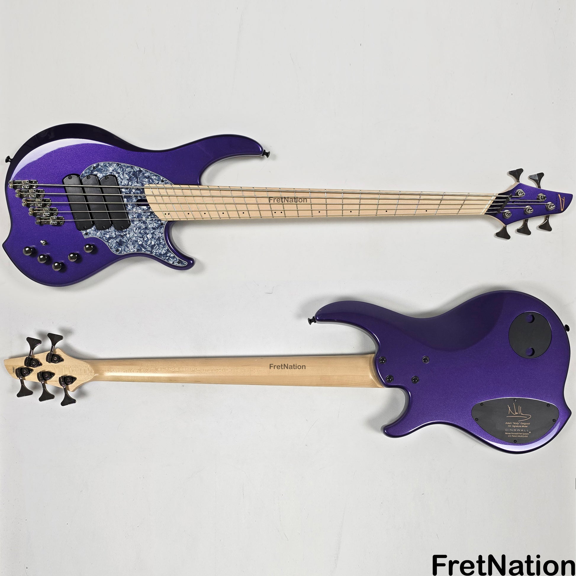 Fret Nation Dingwall NG3 5-String Mopar Purple Bass w/ Bag 9.34lbs 06867 Pre-Owned