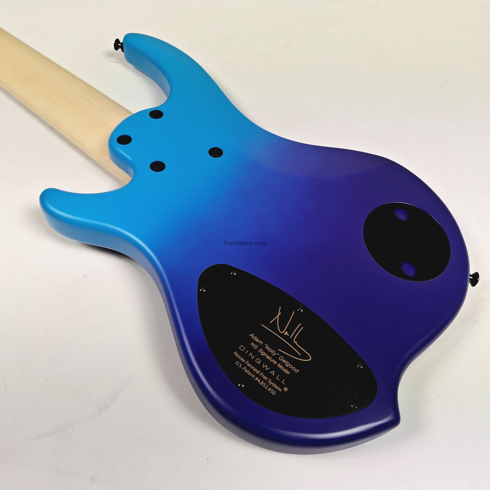 Fret Nation Dingwall NG3 6-String Blue Purple Fade Bass w/ Bag 9.44lbs #19303 - Pre-Owned