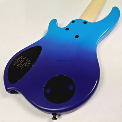 Fret Nation Dingwall NG3 6-String Blue Purple Fade Bass w/ Bag 9.44lbs #19303 - Pre-Owned
