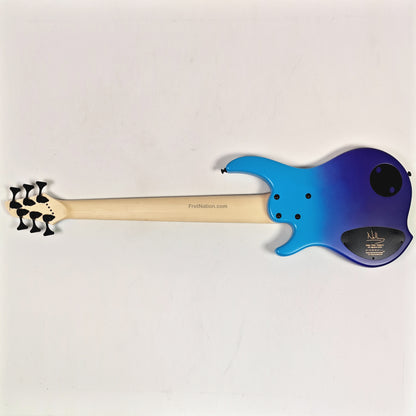 Fret Nation Dingwall NG3 6-String Blue Purple Fade Bass w/ Bag 9.44lbs #19303 - Pre-Owned