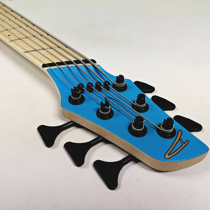 Fret Nation Dingwall NG3 6-String Blue Purple Fade Bass w/ Bag 9.44lbs #19303 - Pre-Owned