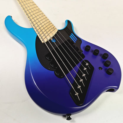 Fret Nation Dingwall NG3 6-String Blue Purple Fade Bass w/ Bag 9.44lbs #19303 - Pre-Owned