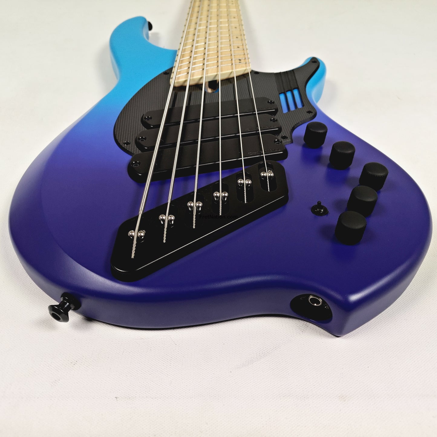 Fret Nation Dingwall NG3 6-String Blue Purple Fade Bass w/ Bag 9.44lbs #19303 - Pre-Owned