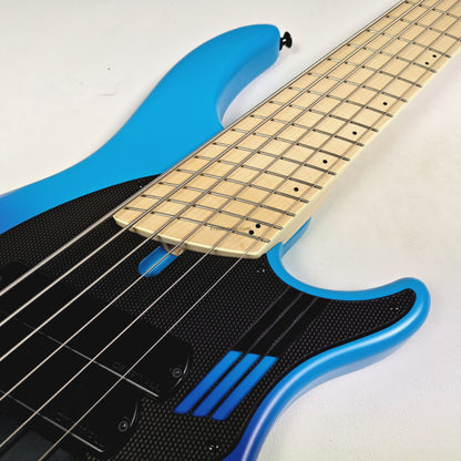 Fret Nation Dingwall NG3 6-String Blue Purple Fade Bass w/ Bag 9.44lbs #19303 - Pre-Owned