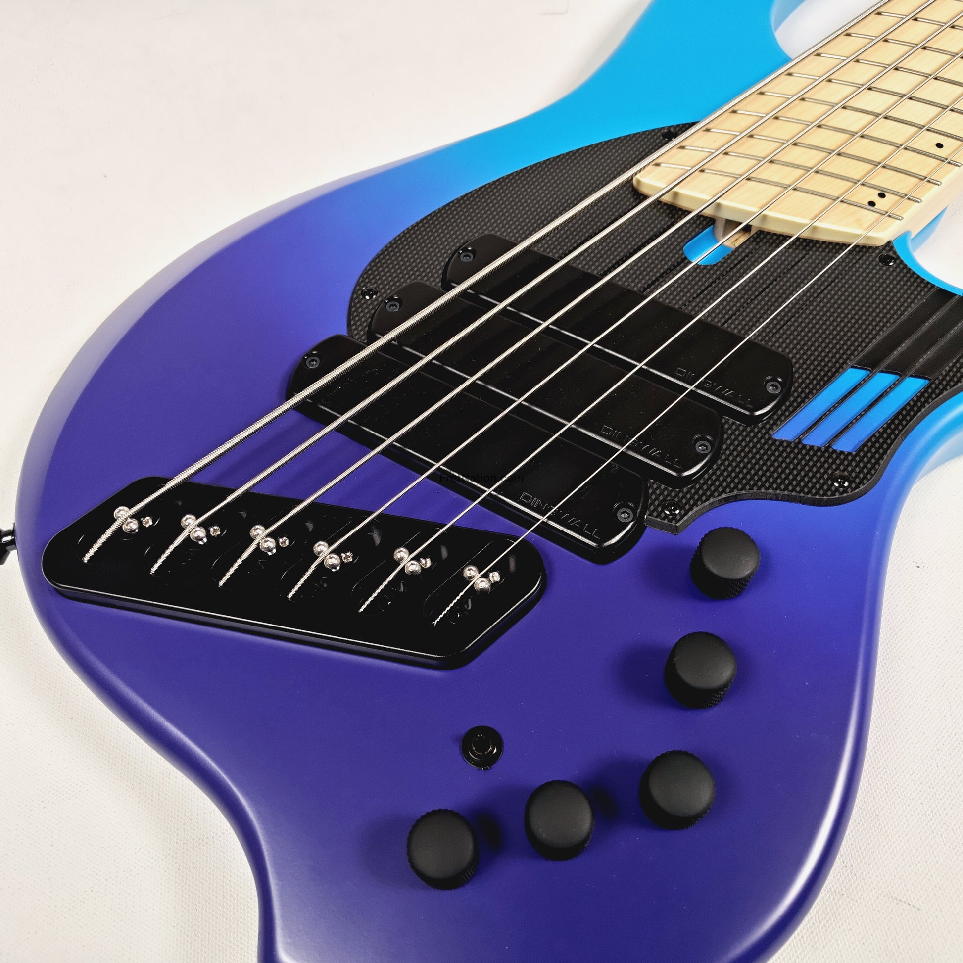 Fret Nation Dingwall NG3 6-String Blue Purple Fade Bass w/ Bag 9.44lbs #19303 - Pre-Owned