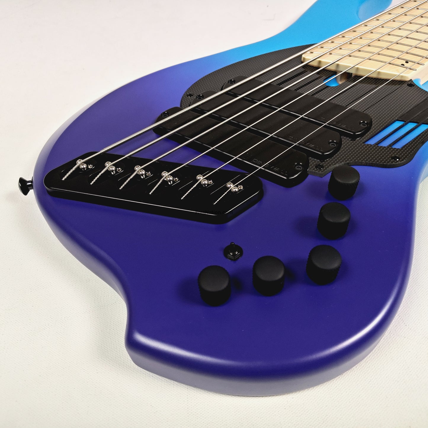 Fret Nation Dingwall NG3 6-String Blue Purple Fade Bass w/ Bag 9.44lbs #19303 - Pre-Owned