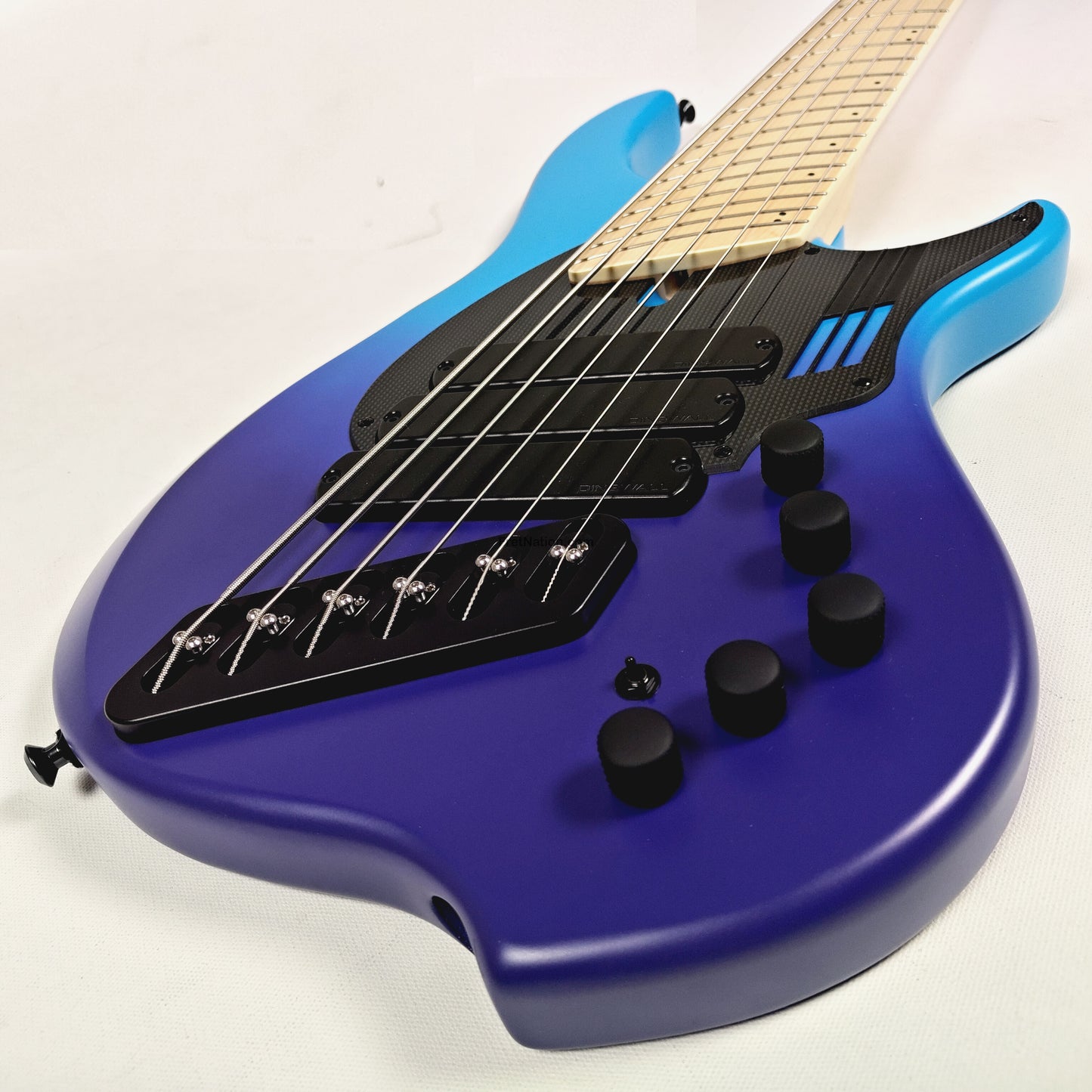 Fret Nation Dingwall NG3 6-String Blue Purple Fade Bass w/ Bag 9.44lbs #19303 - Pre-Owned