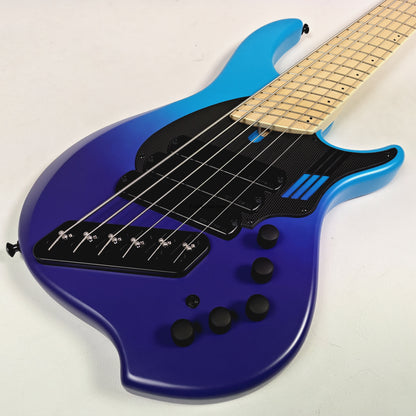 Fret Nation Dingwall NG3 6-String Blue Purple Fade Bass w/ Bag 9.44lbs #19303 - Pre-Owned