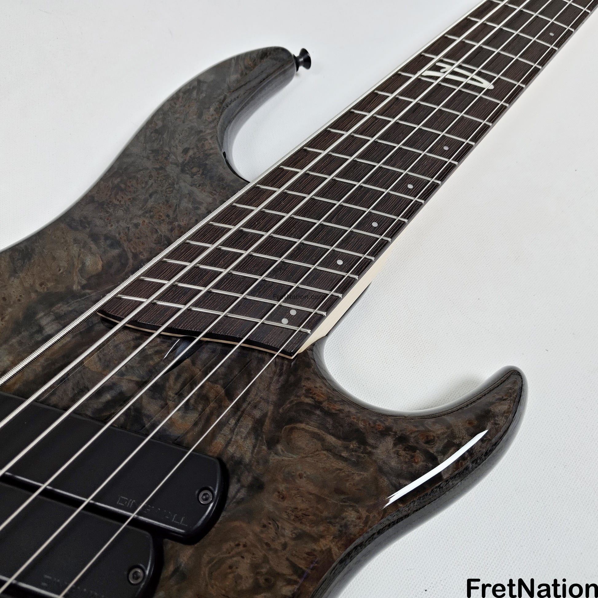 Fret Nation Dingwall Z3 6-String Bass Maple Burl Passive 9.42lbs #6673 Pre-Owned