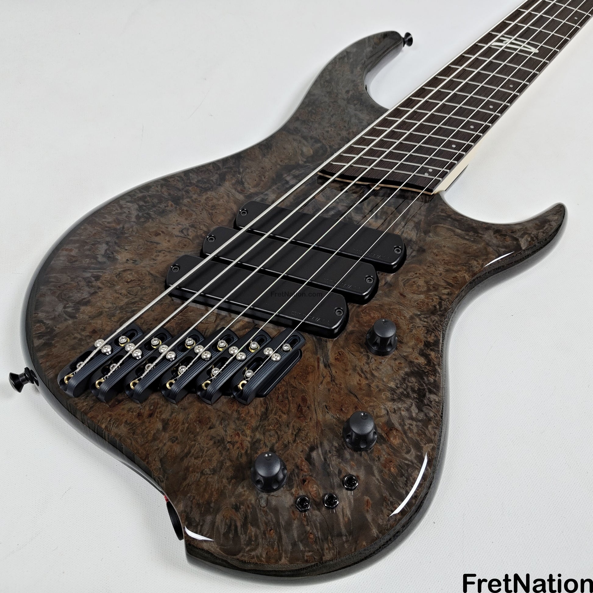 Fret Nation Dingwall Z3 6-String Bass Maple Burl Passive 9.42lbs #6673 Pre-Owned