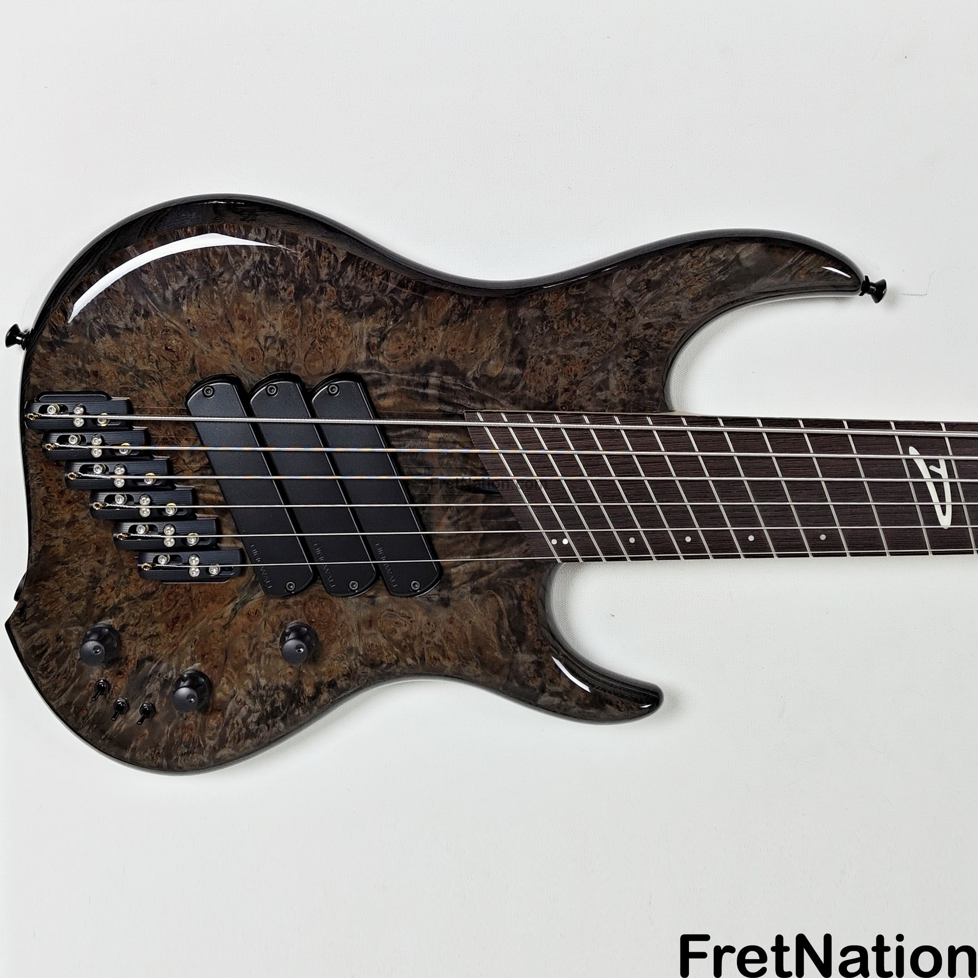 Fret Nation Dingwall Z3 6-String Bass Maple Burl Passive 9.42lbs #6673 Pre-Owned
