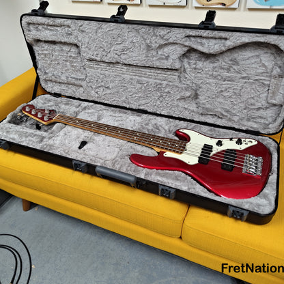 Fret Nation Fender Roscoe Beck Signature 5-String Bass V 1998 Candy Apple Red 9.86lbs SN7949896 - Pre-Owned
