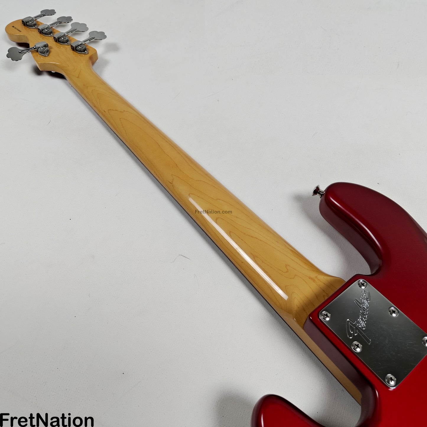 Fret Nation Fender Roscoe Beck Signature 5-String Bass V 1998 Candy Apple Red 9.86lbs SN7949896 - Pre-Owned